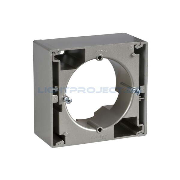 SCHNEIDER ELECTRIC SDN6100168 КУТИЯ ЗА ОТКРИТ МОНТАЖ ЕДИНИЧНА SEDNA, ТИТАНИЙ