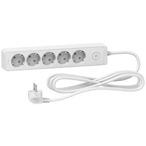 SCHNEIDER ELECTRIC ST9453W UNICA РАЗКЛОНИТЕЛ ШУКО 5 ГНЕЗДА, 3М, КЛЮЧ- БЯЛ