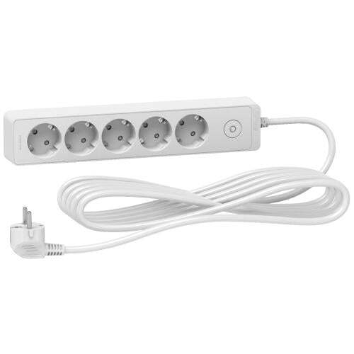 SCHNEIDER ELECTRIC ST9455W UNICA РАЗКЛОНИТЕЛ ШУКО 5 ГНЕЗДА, 5М, КЛЮЧ- БЯЛ