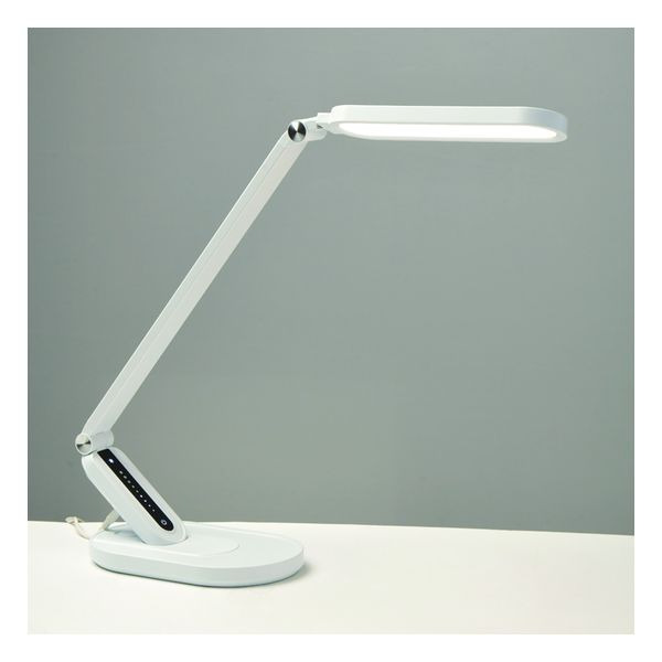 ACA LIGHTING POSITION P/S LED 10W 800LM FRITZ WHITE CCT+DIMMABLE+TOUCH SWITCH+USB CHARGER ACA-SF203LEDWH