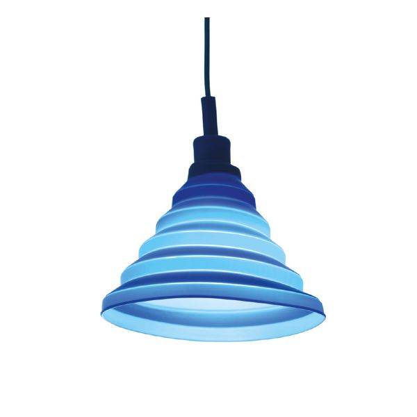 ACA LIGHTING NETTO HANGING SILICONE BLUE 1X27 ACA-SUTP106BL