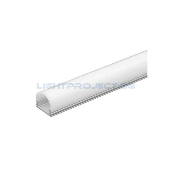 ULTRALUX АЛУМИНИЕВ ПРОФИЛ ЗА LED ЛЕНТА ЗА ОТКРИТ МОНТАЖ, ТЕСЕН, ПЛИТЪК, 2М