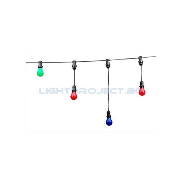 ULTRALUX ПЛОСЪК КАБЕЛ ЗА LED ОСВЕТЛЕНИЕ 2X1.5MM², КАБЕЛНА ГИРЛЯНДА, IP44, 10 M., 1 БР. ВЛАГОЗАЩИТЕН