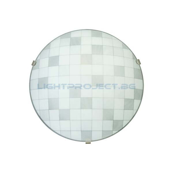 ULTRALUX СТЪКЛЕНА ПЛАФОНИЕРА, КРЪГ S33, Е14, IP20
