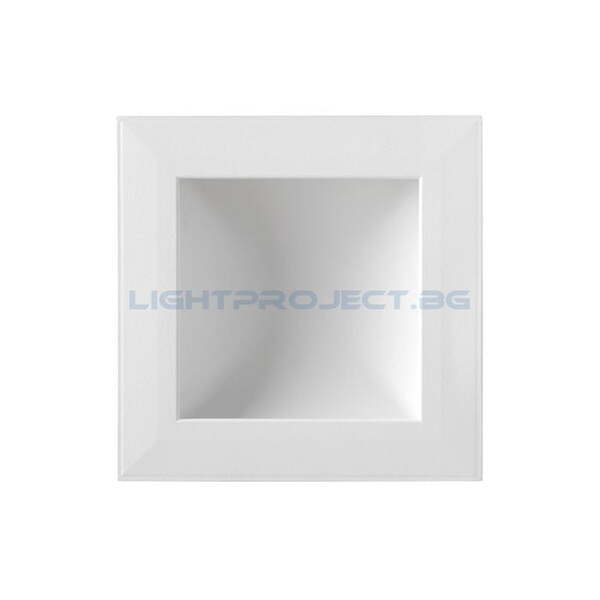 ULTRALUX LED ЛУНА С ИНДИРЕКТНА СВЕТЛИНА 12W, 4200K, 220-240V AC, НЕУТРАЛНА СВЕТЛИНА, КВАДРАТ