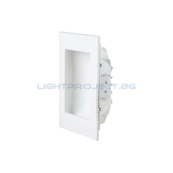 ULTRALUX LED ЛУНА С ИНДИРЕКТНА СВЕТЛИНА 8W, 2700K, 220-240V AC, ТОПЛА СВЕТЛИНА, КВАДРАТ