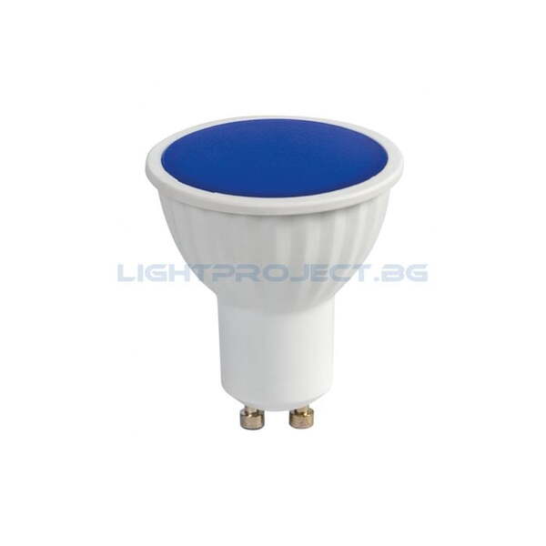 ULTRALUX LED ЛАМПА ЛУНИЧКА 5W, GU10, 220-240V AC, СИНЯ СВЕТЛИНА