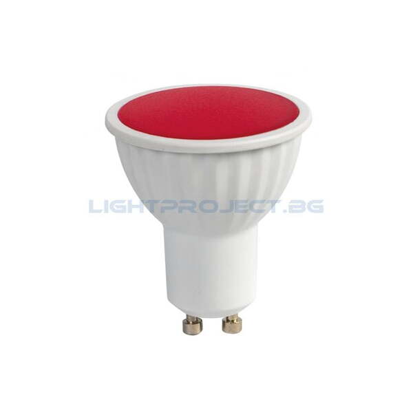 ULTRALUX LED ЛАМПА ЛУНИЧКА 5W, GU10, 220-240V AC, ЧЕРВЕНА СВЕТЛИНА