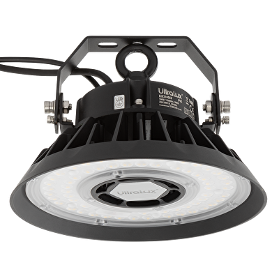 ULTRALUX LED ИНДУСТРИАЛНО ОСВЕТИТЕЛНО ТЯЛО С ДИМИРАЩ ДРАЙВЕР 0-10V, 200W, 5000K, 100-277V AC, IP65 ВЛАГОЗАЩИТЕН