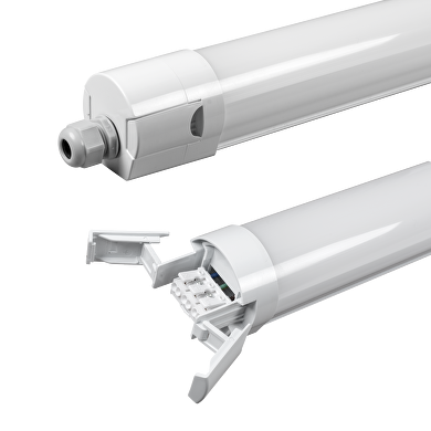 ULTRALUX LED SLIM ИНДУСТРИАЛНО ОСВ. ТЯЛО CCT PC, 1,20М, 36W, 220V-240V AC, IP65 ВЛАГОЗАЩИТЕН