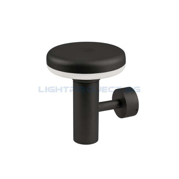 ULTRALUX LED ФАСАДНО ОСВЕТИТЕЛНО ТЯЛО 6W, 2700K, IP65, КРЪГ, ГРАФИТ ВЛАГОЗАЩИТЕН