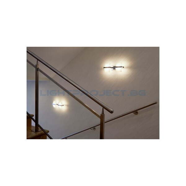 ULTRALUX LED ОСВЕТИТЕЛНО ТЯЛО АПЛИК ЗА СТЕНА 10W, 4200K, ХРОМ, IP20