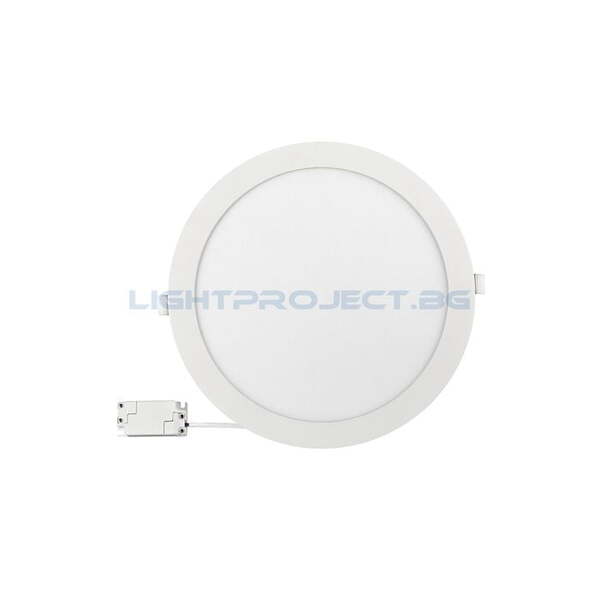ULTRALUX LED ПАНЕЛ ЗА ВГРАЖДАНЕ, КРЪГ, 24W, 4200K, 220-240V AC, НЕУТРАЛНА СВЕТЛИНА