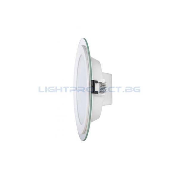 ULTRALUX LED СТЪКЛЕН ПАНЕЛ ЗА ВГРАЖДАНЕ, КРЪГ, 12W, 4200K, 220-240V AC, IP44 ВЛАГОЗАЩИТЕН