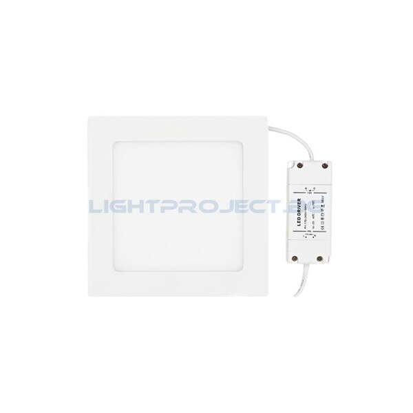 ULTRALUX LED ПАНЕЛ ЗА ВГРАЖДАНЕ, КВАДРАТ, 6W, 4200K, 220-240V AC, НЕУТРАЛНА СВЕТЛИНА