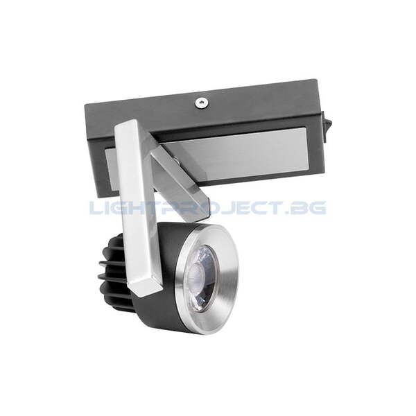 ULTRALUX LED СПОТ ОСВЕТИТЕЛНО ТЯЛО С ВЪЗМОЖНОСТ ЗА НАСОЧВАНЕ, 5W, 2700K, ГРАФИТ