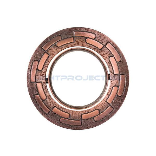 ULTRALUX ДЕКОРАТИВНА ЛУНА (ТЯЛО) ЗА ВГРАЖДАНЕ, КРЪГ, ПОДВИЖНА, САТИНИРАНА МЕД, IP20