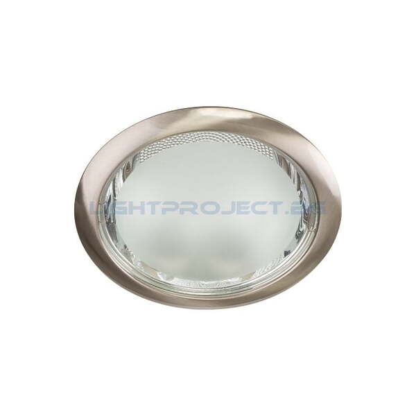 ULTRALUX ЛУНА (ТЯЛО) ЗА ВГРАЖДАНЕ E27, КРЪГ, САТИНИРАН НИКЕЛ, СТАЦИОНАРНА, IP20