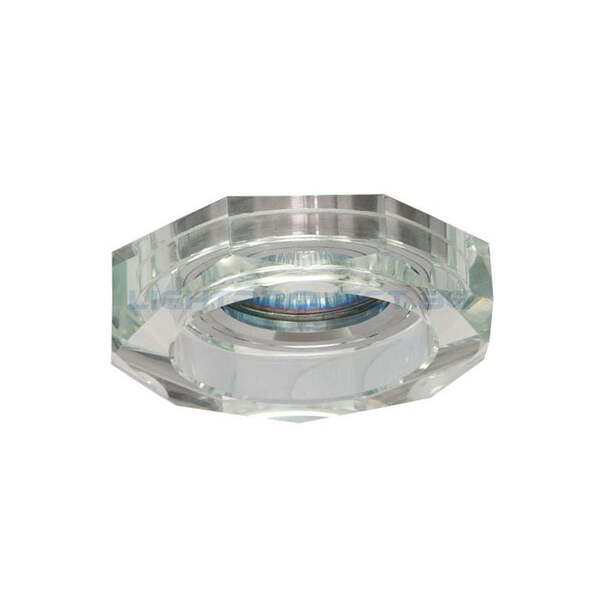 ULTRALUX ЛУНА (ТЯЛО) ЗА ВГРАЖДАНЕ, ОСМОЪГЪЛНИК, СТАЦИОНАРНА, БЯЛ КРИСТАЛ, IP20