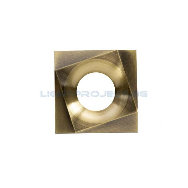 ULTRALUX ЛУНА (ТЯЛО) ЗА ВГРАЖДАНЕ, КВАДРАТ, САТИНИРАН МЕСИНГ, СТАЦИОНАРНА, IP20