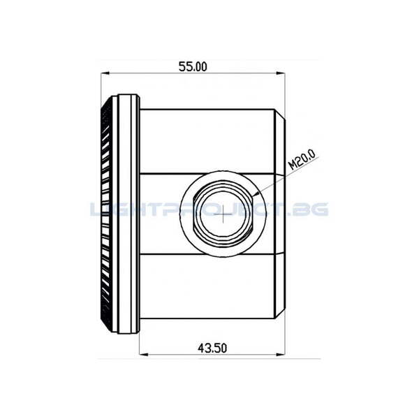 ULTRALUX МИКРОВЪЛНОВ ДИМИРАЩ СЕНЗОР 1-10V DC, 360°, IP65, 10M ВЛАГОЗАЩИТЕН