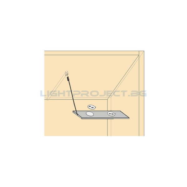 ULTRALUX МЕБЕЛЕН LED ПАНЕЛ ЗА ОТКРИТ МОНТАЖ 6W, 4000K, 12V DC