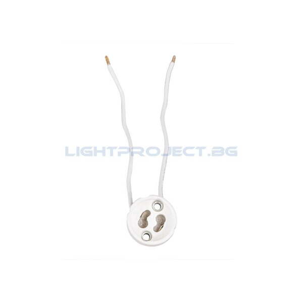 ULTRALUX ПОРЦЕЛАНОВА ФАСУНГА GU10, БЯЛА, ОПАКОВКА ОТ 50 БР.