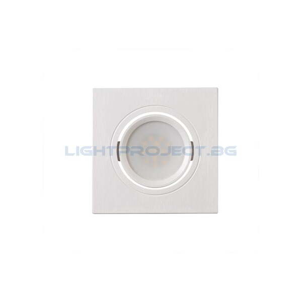 ULTRALUX ЛУНА (ТЯЛО) ЗА ВГРАЖДАНЕ GU10 ДВОЙНА, ПОДВИЖНА, БЯЛА, IP20