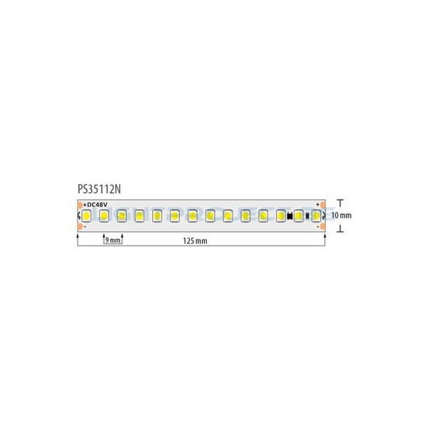 ULTRALUX ПРОФЕСИОНАЛНА LED ЛЕНТА СЪС СТАБИЛИЗАТОР НА ТОК 7W/M, 4200K, 48VDC, 112LEDS/M, 10M