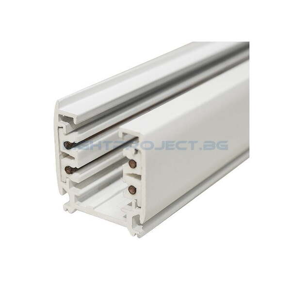 ULTRALUX ЧЕТИРИПРОВОДНА РЕЛСА С ДОПЪЛНИТЕЛНА ЗАЗЕМЯВАЩА КЛЕМА, 1 M