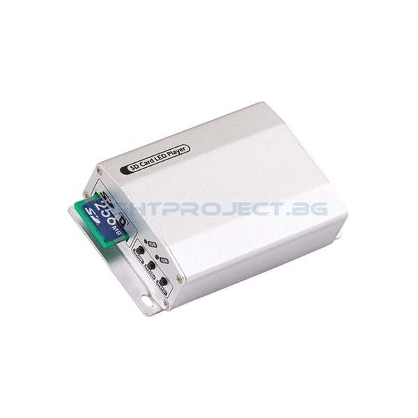 ULTRALUX КОНТРОЛЕР ЗА ДИГИТАЛНO СВЕТОДИОДНO ОСВЕТЛЕНИЕ, SD-КАРТА, 1 ПОРТ X 2048 ПИКСЕЛА, 5-24V DC