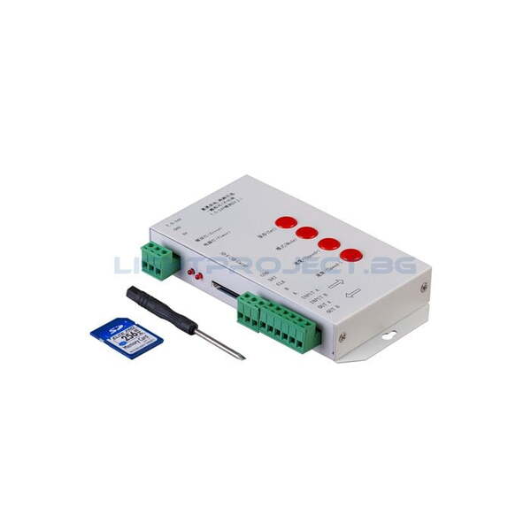 ULTRALUX КОНТРОЛЕР ЗА ДИГИТАЛНO СВЕТОДИОДНO ОСВЕТЛЕНИЕ, SD-КАРТА, 1 ПОРТ