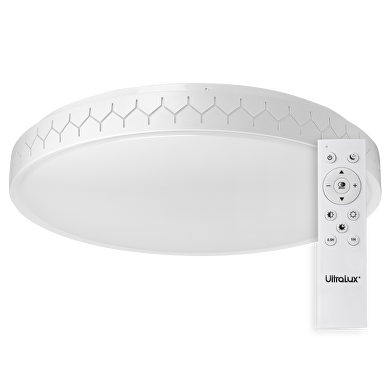 ULTRALUX LED ДИМИРАЩА CCT ПЛАФОНИЕРА С ДЕКОРАТИВНА ПЕРИФЕРИЯ 60W 3000-6500K 220-240V AC, IP20