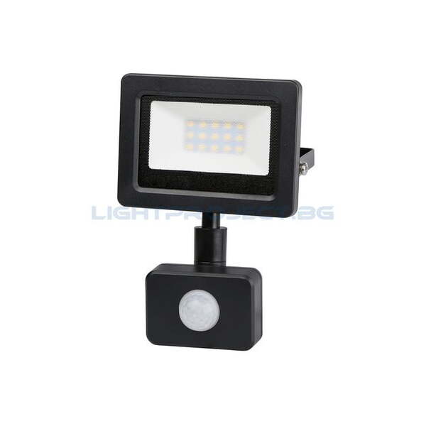 ULTRALUX LED SLIM ПРОЖЕКТОР С ДАТЧИК ЗА ДВИЖЕНИЕ 10W, 4200K, 220-240V AC, IP44 ВЛАГОЗАЩИТЕН