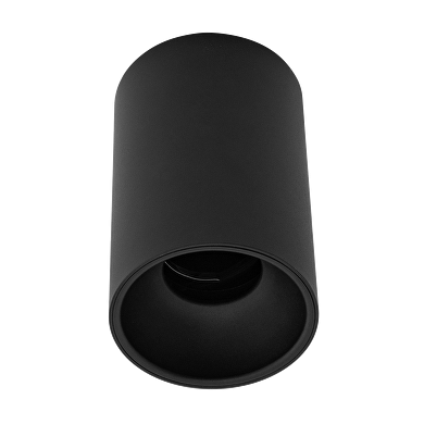 ULTRALUX ЛУНА ЗА ОТКРИТ МОНТАЖ, КРЪГ, GU10, СТАЦИОНАРНА, ЧЕРНА