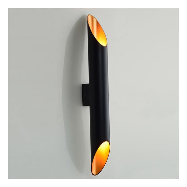 ACA LIGHTING UNDER ABOUT 2XGU10 METAL BLACK+GOLD F6X50CM TITAN ACA-V362952WBG