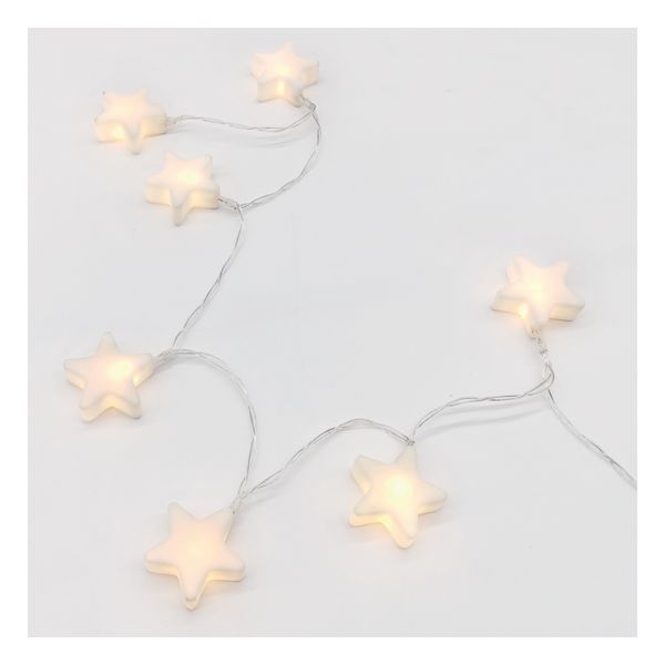 ACA LIGHTING ^ "SILICONE PLASTIC STARS", 10LED LAMP IN BAT (3XAA) THERM WHITE IP20 135+30CM ACA-X061011202