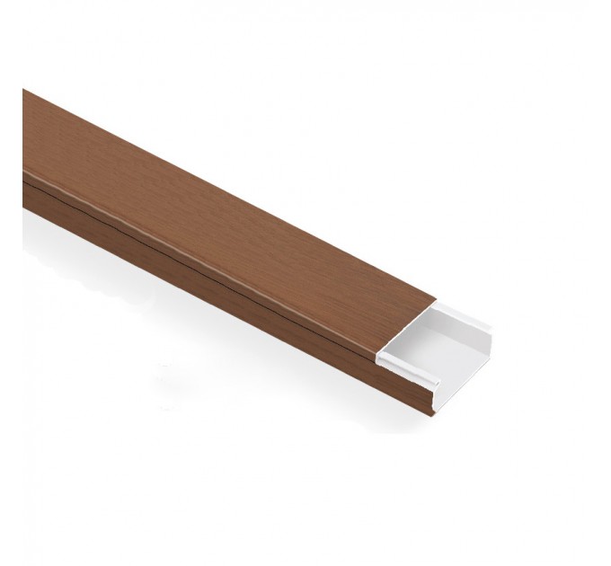 LIGHTEX КАБЕЛЕН КАНАЛ 25Х16 ТЪМЕН ОРЕХ 2 МЕТРА LIGHTEX