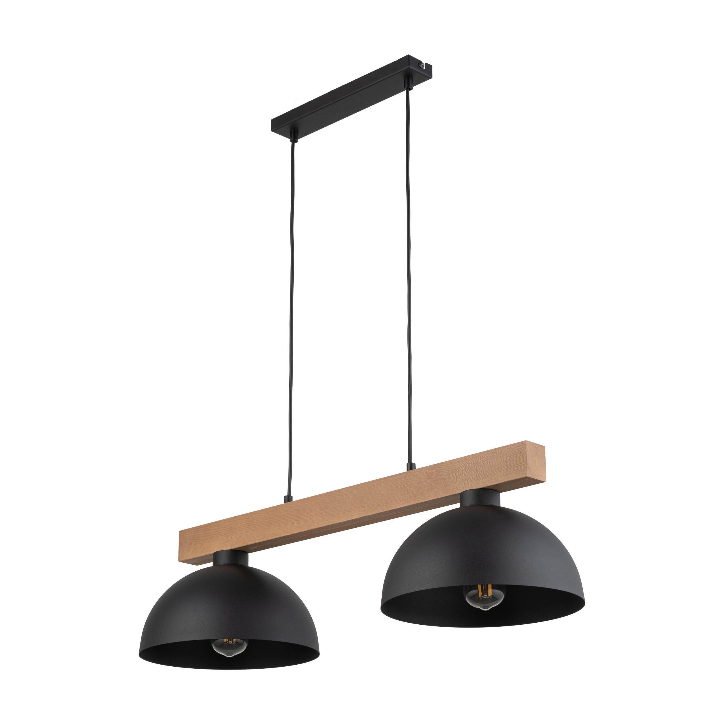 TK LIGHTING OSLO BLACK LAMPA WISZĄCA 2 PŁ