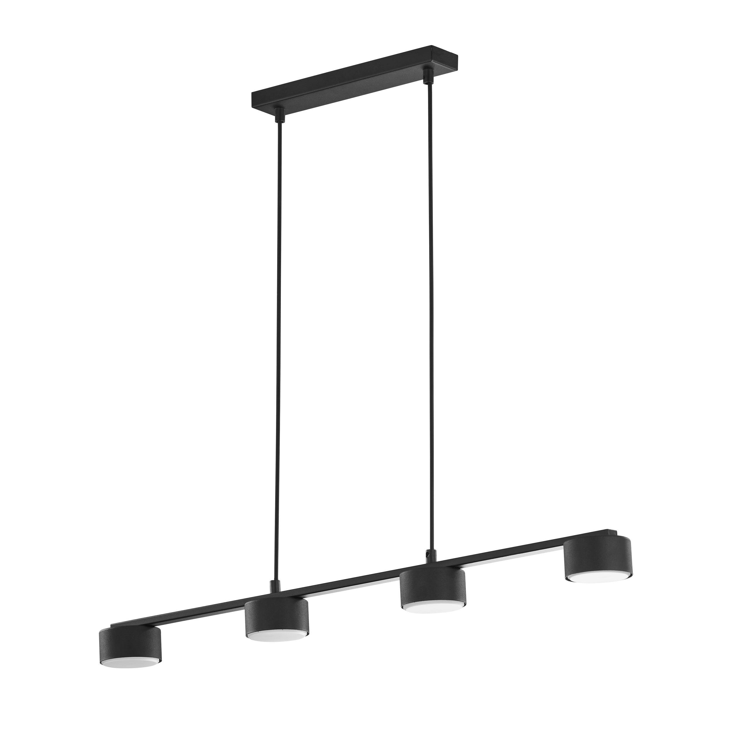 TK LIGHTING DALLAS BLACK LAMPA WISZĄCA 4 PŁ