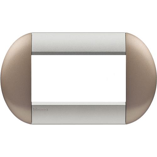 BTICINO - LNB4804TB Рамка 4М Bronze Twin Елипсовидна Livinglight