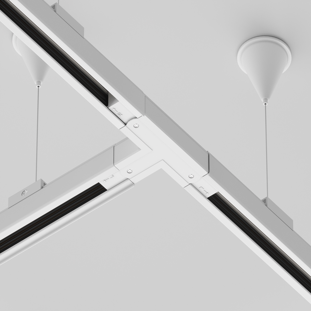 MAYTONI TRA005CT-31W-L АКСЕСОАР ЗА РЕЛСОВА СИСТЕМА 3 ФАЗНА РЕЛСОВА СИСТЕМА БЯЛ