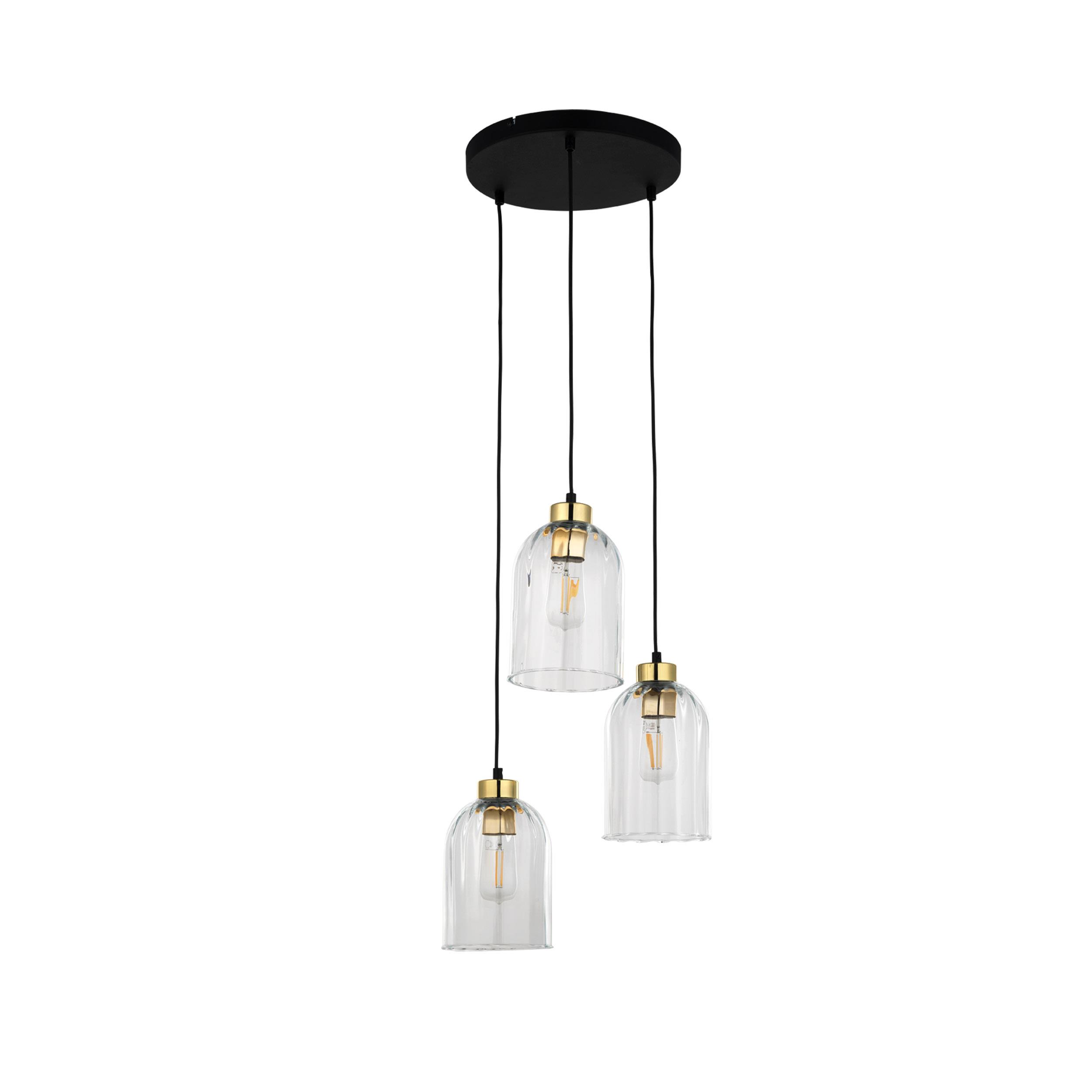 TK LIGHTING SATIPO TRANSPARENT LAMPA WISZĄCA 3 PŁ