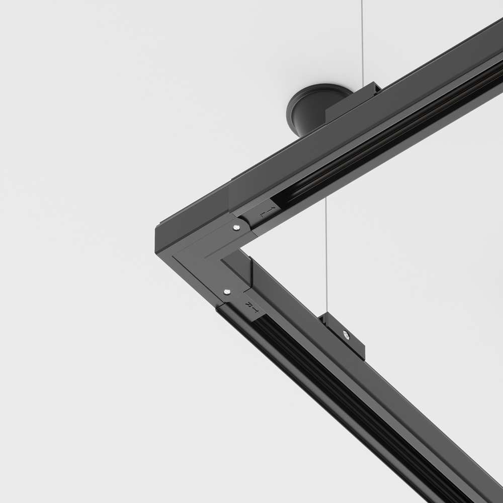 MAYTONI TRA005CL-31B-L АКСЕСОАР ЗА РЕЛСОВА СИСТЕМА 3 ФАЗНА РЕЛСОВА СИСТЕМА ЧЕРЕН