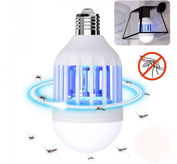 LIGHTEX LED ЛАМПА ПРОТИВ КОМАРИ 2В1 9W E27 6500K 550LM 220V LIGHTEX