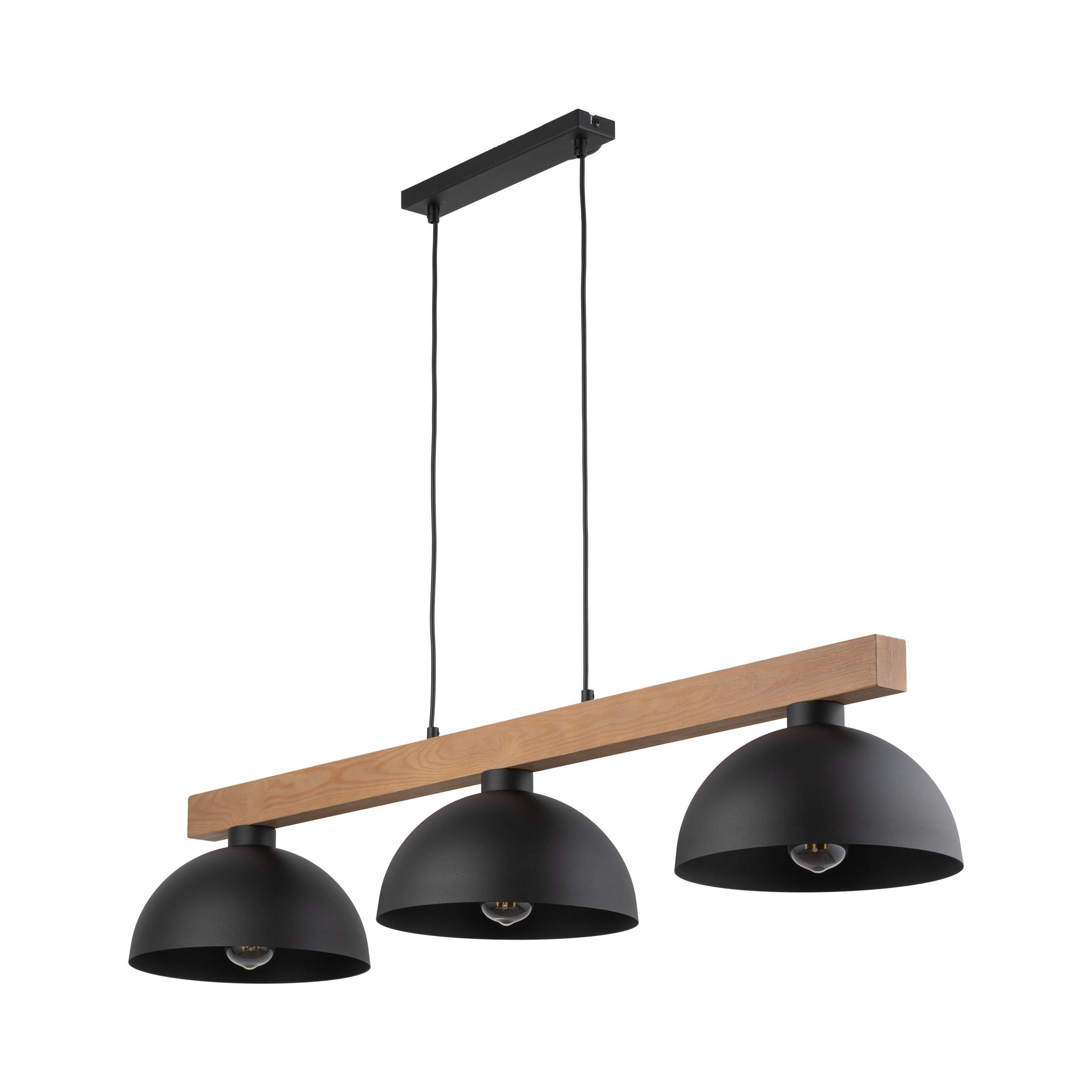 TK LIGHTING OSLO BLACK LAMPA WISZĄCA 3 PŁ