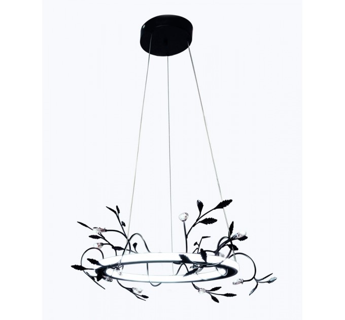 LIGHTEX LED ПОЛИЛЕЙ LEAF ВИСЯЩ 58W 4000K 3770LM 775X1500ММ ЧЕРЕН LIGHTEX