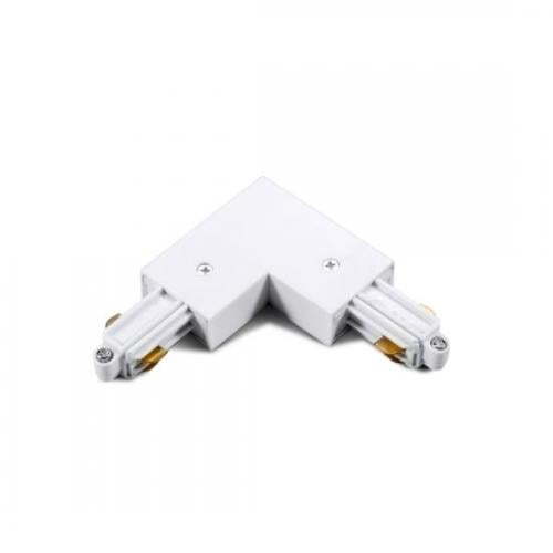 ACA LIGHTING ЪГЛОВ КОНЕКТОР ЗА МОНОФАЗНА ШИНА БЯЛ 2WLW
