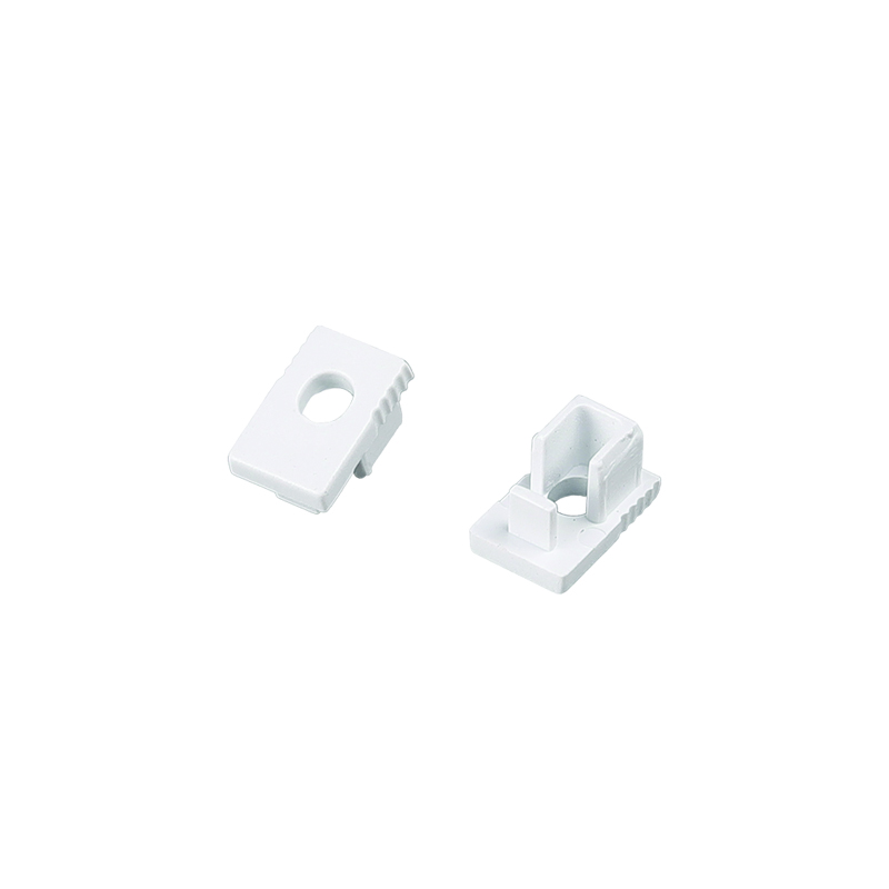 ACA LIGHTING PROFILES EP129N - SET OF PLASTIC END CAPS FOR P129N, 2 PCS WITH HOLE