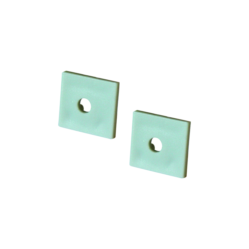 ACA LIGHTING PROFILES EP135 - SET OF PLASTIC END CAPS FOR P135/A, 2PCS WITH HOLE